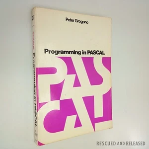 1978 Programming in PASCAL by Peter Grogono (Trade Paperback) - Picture 1 of 9
