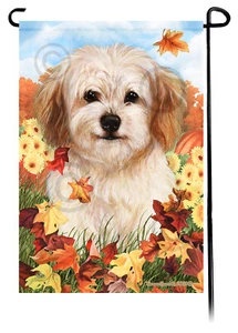 Bandera de jardín Falling Leaves - Cavachon - Imagen 1 de 1