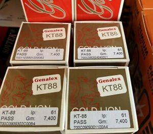 (4) Factory Platinum Matched Genalex Gold Lion KT88  6550 For McIntosh ARC +