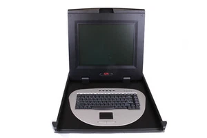 APC AP5015 15" Rack Mount Mountable LCD Monitor Keyboard Touchpad Console - Picture 1 of 3