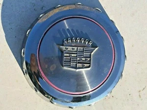 CADILLAC WIRE SPOKE HUBCAP WHEEL COVER CENTER CAP - Picture 1 of 9