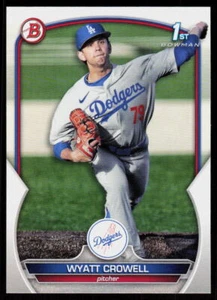 2023 Bowman Draft Wyatt Crowell #BD-63 BASEBALL Los Angeles Dodgers 1st - Picture 1 of 2