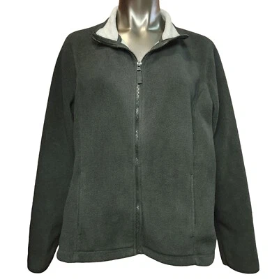 Chaqueta suéter forrada de lana negra/blanca XL SJB Active by St. John's Bay para mujer Foto 1 de 3