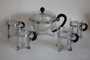 Bodum CHAMBORD Tee-Set 5-tlg. / Teekanne Teebereiter 1 Liter + 4 Teegläser