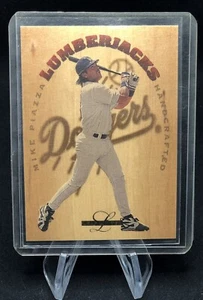 1995 LEAF LIMITED MIKE PIAZZA LUMBERJACKS INSERT CARD #6 SP 1491/5000 DODGERS - Picture 1 of 2