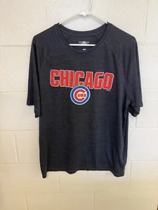 Chicago Cubs Men's T-Shirt Size Large Short Sleeve MLB Genuine Merchandise Poly - Picture 1 of 6