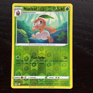 Nuzleaf 012/196 Pokemon Lost Origin SWSH Reverse Holo Uncommon Card NM - Picture 1 of 2