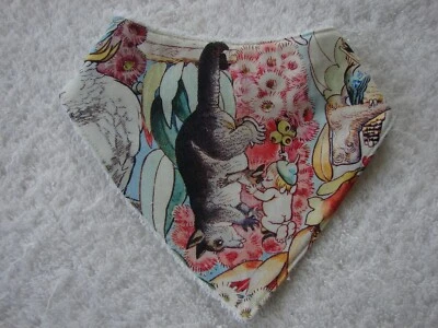 Gumnut Babies Possum Bandana Dribble Bibs Cotton Front Towelling Back Handmade - image 1 of 2
