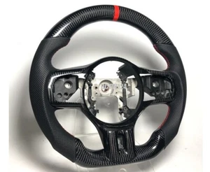 Real carbon leather08-15 Mitsubishi Evolution X Steering Wheel Evo10 Evo 10 RED - Bild 1 von 6