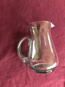 Glass Pitcher ( green tint) 7 in tall. - Picture 1 of 2