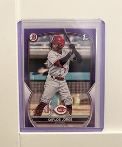 2023 Bowman - Prospects Carlos Jorge Purple Paper Cincinnati Reds /250