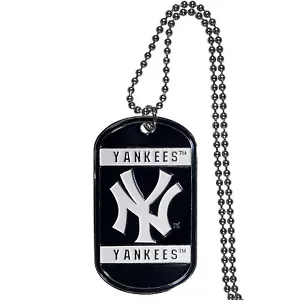 New York Yankees Metal Dog Tag Necklace MLB Licensed Baseball Jewelry - Picture 1 of 3