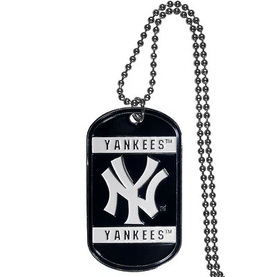 New York Yankees Metal Dog Tag Necklace MLB Licensed Baseball Jewelry - Image 1 of 3