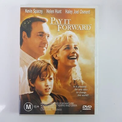 Pay It Forward DVD PAL 4 película inspiradora dramática 2000 Kevin Spacey Foto 1 de 4