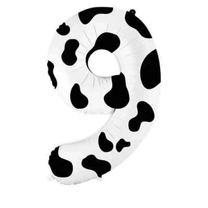 YOYOMY 40 Inch Cow Print Number 9 Balloon Birthday Party Supplies Decoration - Picture 1 of 4