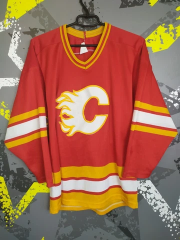 Calgary Flames Jersey Hockey SMALL Shirt Vintage Retro CCM ig93 Cover