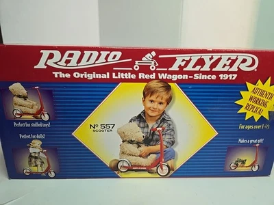 Radio Flyer Vintage Miniatura Rojo Scooter Modelo Nº 557 Nuevo En Caja Foto 1 de 4