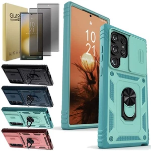 For Samsung S23+/S23 Ultra FE Case Slide Camera Cover / Privacy Tempered Glass - Picture 1 of 45