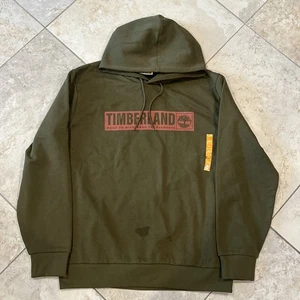 Timberland Regular Fit Hoodie Herren XL Grün Sweatshirt Pullover Widerstandselement - Bild 1 von 10