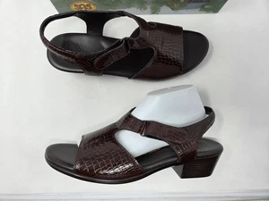 SAS SAN ANTONIO SCHUHE TRIPAD SUNTIMER BRAUN KROKO LACK SANDALEN DAMEN 12 M NEU - Bild 1 von 9