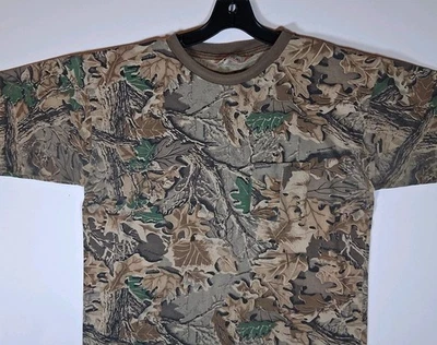 Vintage Redhead Advantage Camo Single Stitch Pocket Tee T-shirt Mens Large  - Image 1 of 4