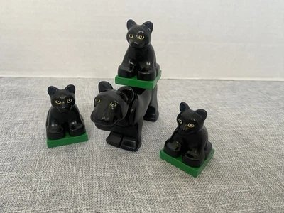 Lego Duplo Jaguares Negro Adulto Cachorros Animales Vida Silvestre Set Foto 1 de 4