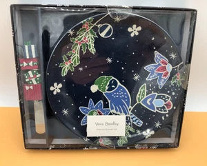 Vera Bradley Urlaub Eulen Teller und Streuer Set - 8" Teller - Bild 1 von 4