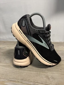 Brooks Ghost 14 Damen-Laufschuhe Trainingssneaker Größe 8 schwarz pfirsich türkis - Bild 1 von 14
