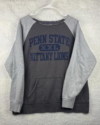 Penn State Nittany Lions Mujer’s L Gris Sudadera J America Pullover Foto 1 de 4