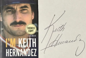 2018 I'm Keith Hernandez Signed First Edition Memoir Book Hardcover DJ MLB MVP - Picture 1 of 8