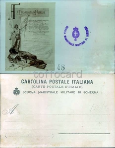 SCHERMA FENCING-SCUOLA MAGISTRALE MILITARE-MASANIELLO PARISE-D5-52 - Picture 1 of 1