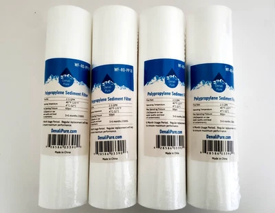 Polypropylene Sediment Filter Denali Pure WF-RO-PP10 for Water Systems set of 4 - Image 1 of 4