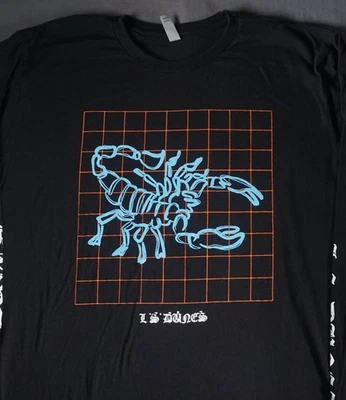 Camisa LS Dunas Para Hombres XL Negra Escorpión Frank Iero Manga Larga Banda Camiseta Punk Rock Foto 1 de 4