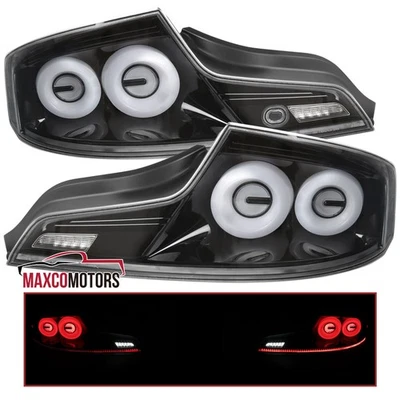 Jet Black Tail Lights Fits 2003-2007 Infiniti G35 Coupe LED Sequential Signal Foto 1 de 4
