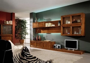 PARETE ATTREZZATA SOGGIORNO VARI COLORI SOSPESA - Foto 1 di 1