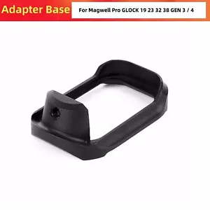 Glock Grip Adapter Base Pad For Magwell Pro GLOCK 19 23 32 38 GEN 3 / 4 Aluminum - Picture 1 of 6