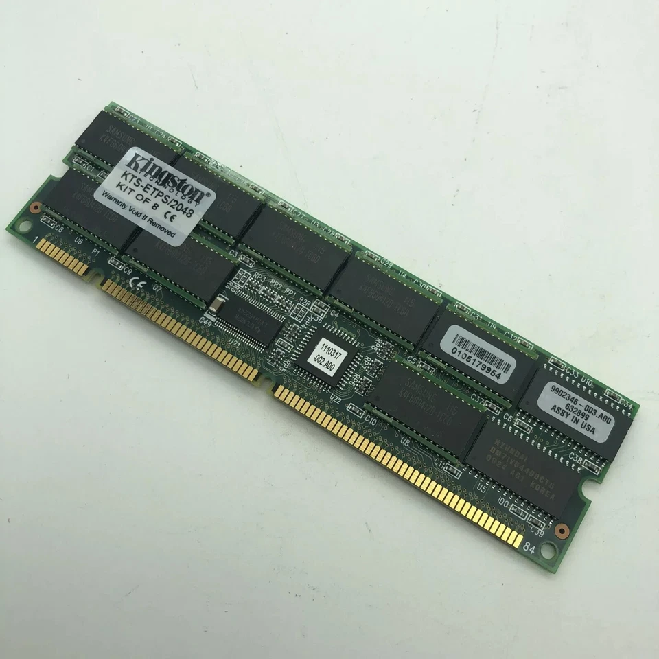 Kingston 8x256MB Fast Page RAM Memory Module KTS-ETPS/2048 168pin Parity - Image 1 of 1