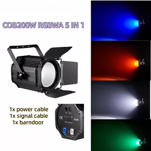 COB 200W RGBWA 5IN1 LED wash blinder studio theatre Par DJ Wedding club lighting - Picture 1 of 14