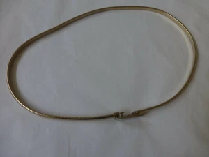 Cintura donna elastica in metallo tono oro 27" - 31" vintage - Foto 1 di 4