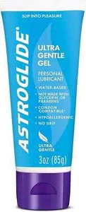 Astroglide Water Based Lube (3oz), Ultra Gentle Gel Personal Lubricant - Picture 1 of 2