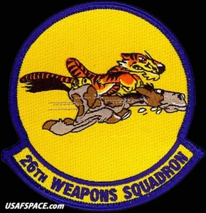 USAF 26th WEAPONS SQ- MQ-9 REAPER UAV DRONE -Nellis AFB, NV - ORIGINAL VEL PATCH - Picture 1 of 3