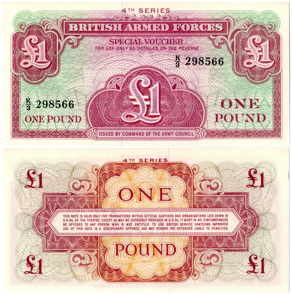 British Armed Forces 1 Pound P#M36a (1962) UNC - Image 1 of 1