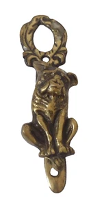 Bulldogge Design Türklopfer massiv Messing 12 cm Vintage Original - Bild 1 von 13