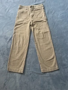 GAP Women’s High Rise Wide Leg Corduroy Pants Size 2 Beige Tan Casual Retro - Picture 1 of 6