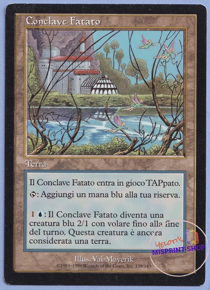 Faerie Conclave MTG MISPRINT Italian. Missing Expansion symbol - Imagen 1 de 3