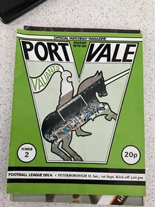 Port Vale v Peterborough United 1st Sept 1979 - Picture 1 of 1