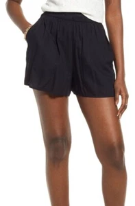 BP Easy High Waist Shorts in Black Size Large - Picture 1 of 1
