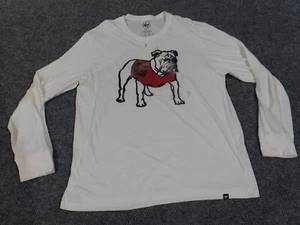 Georgia Bulldogs Shirt Mens 2XL White fanatics white mascot football graphic - Picture 1 of 13