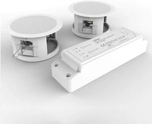 Ceiling Bluetooth Wireless Speakers Complete Kit, i-Star Universal Compatibility - Picture 1 of 6