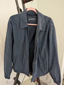 VINTAGE St Johns Bay Jacket Men's XL NAVY Zipper Work Chore Bomber Coat - Picture 1 of 5